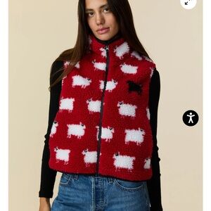 Rowing Blazers Red Sheep Pattern Vest